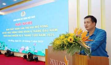 Công đoàn Xây dựng Việt Nam đánh giá kết quả 6 tháng đầu năm, quyết tâm thực hiện thắng lợi các mục tiêu năm 2025