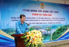 Chủ tịch Công đoàn Xây dựng Việt Nam Phạm Hoài Phương thăm hỏi đoàn viên, người lao động nhân dịp Tháng công nhân năm 2026