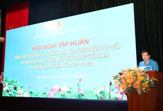 Hội nghị tập huấn công tác tổ chức, tài chính đại hội công đoàn các cấp tiến tới Đại hội XV Công đoàn Xây dựng Việt Nam, nhiệm kỳ 2025 - 2030