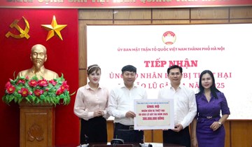 Tổng công ty Đầu tư phát triển hạ tầng đô thị UDIC ủng hộ đồng bào bị thiệt hại nặng nề do bão lũ gây ra