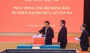 Bộ Xây dựng phát động ủng hộ đồng bào miền Trung, Tây Nguyên bị thiệt hại do mưa lũ gây ra