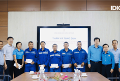 Công đoàn Xây dựng Việt Nam thăm, tặng quà đoàn viên, người lao động IDICO nhân dịp Tháng Công nhân năm 2025