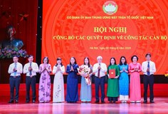 Công bố Quyết định thành lập 19 Ban, đơn vị Cơ quan Ủy ban Trung ương MTTQ Việt Nam