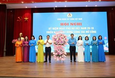 Công đoàn Xây dựng Việt Nam tổ chức Hội nghị kỷ niệm Ngày Phụ nữ Việt Nam 20/10