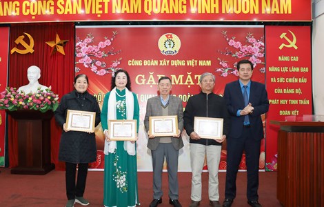 Công đoàn Xây dựng Việt Nam gặp mặt cán bộ hưu trí nhân dịp Tết Nguyên đán Xuân Bính Ngọ 2026