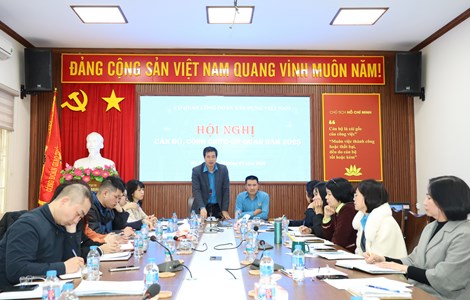 Hội nghị Cán bộ, công chức Cơ quan Công đoàn Xây dựng Việt Nam năm 2026