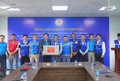 Chủ tịch Công đoàn Xây dựng Việt Nam thăm, động viên người lao động Vinaconex thi công Dự án đường Vành đai 4 - Vùng Thủ đô