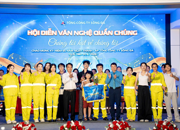 Sông Đà 5 xuất sắc giành giải Nhất toàn đoàn tại Hội diễn văn nghệ chào mừng 65 năm Tổng Công ty Sông Đà