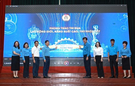 Công đoàn Xây dựng Việt Nam hưởng ứng Lễ phát động Phong trào thi đua “Lao động giỏi, Năng suất cao, Thu nhập tốt”