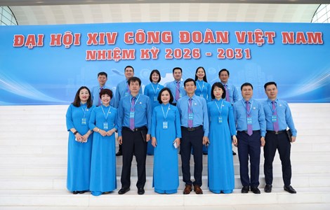 Đoàn đại biểu Công đoàn Xây dựng Việt Nam dự Đại hội XIV Công đoàn Việt Nam, nhiệm kỳ 2026-2031