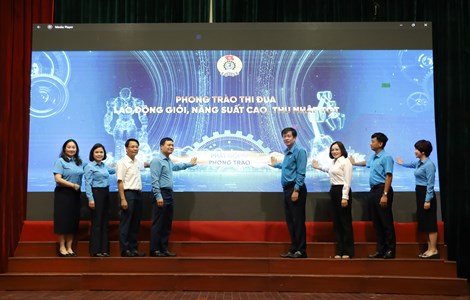 Công đoàn Xây dựng Việt Nam hưởng ứng Lễ phát động Phong trào thi đua “Lao động giỏi, Năng suất cao, Thu nhập tốt”