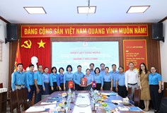 Công đoàn Xây dựng Việt Nam trao đổi, chia sẻ kinh nghiệm hoạt động công đoàn với Trung ương Liên hiệp Công đoàn Lào